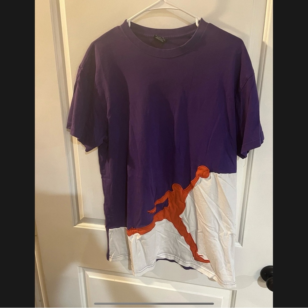 Jordan Purple and White Short Sleeve Tee